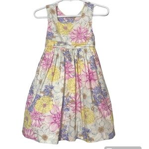 Maggie & Zoe ☀️ floral dress 2T pink, lavender purple, white, blue & yellow